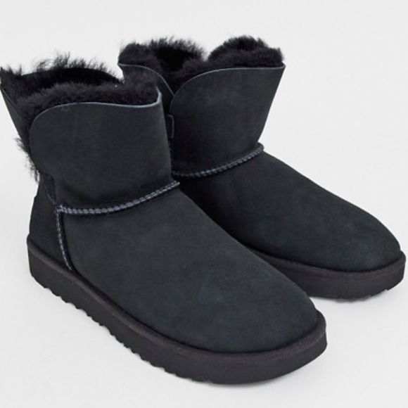ugg classic cuff mini noir